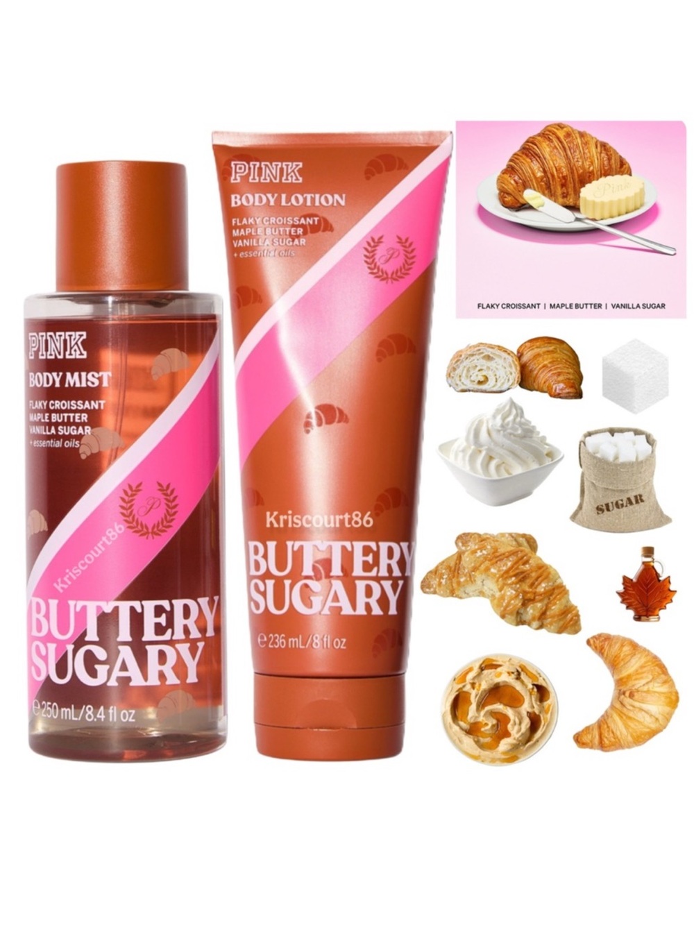 VS Buttery Sugary 2PC FULL-SIZE SET NEW FACTORY SEALED